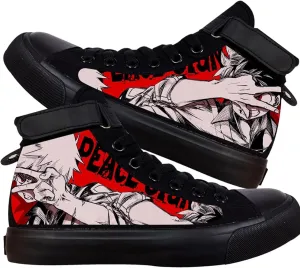KPOP Mha Anime Shoes Merch Deku Bakugou Patterns Printing Sneakers Anime Cosplay High-Top Shoes