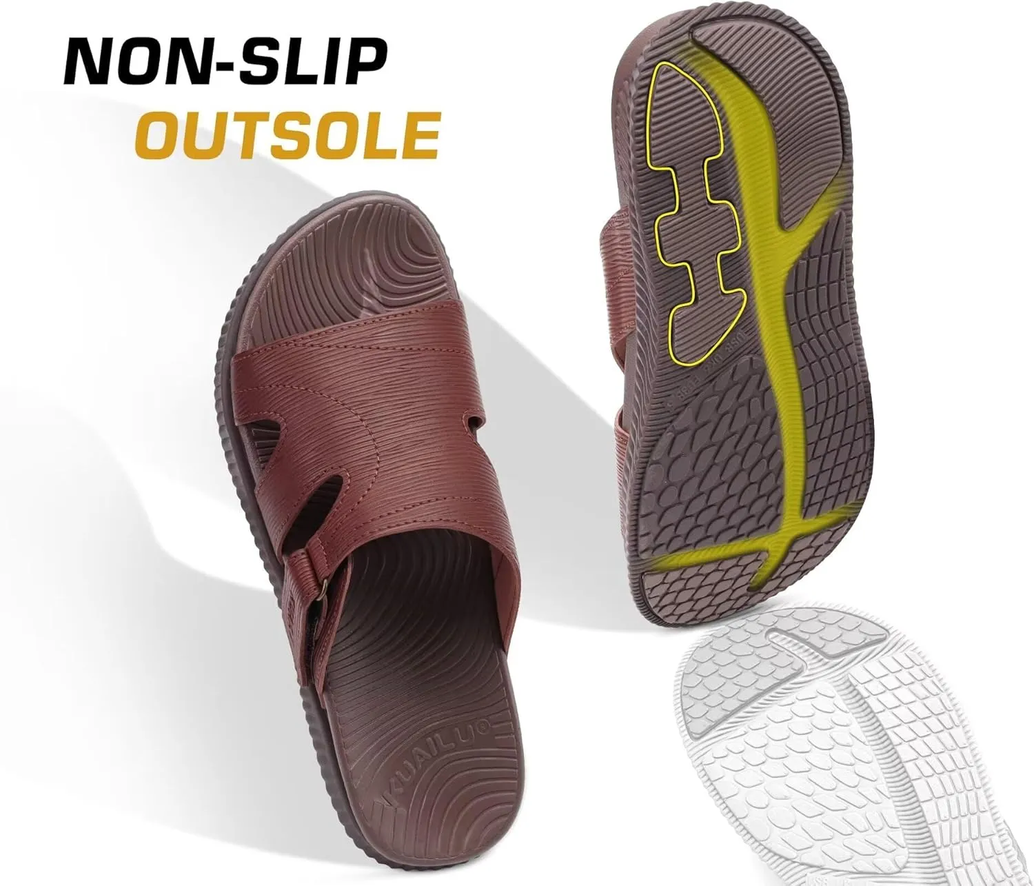 KuaiLu womens Womens Orthopedic Slides Sandals