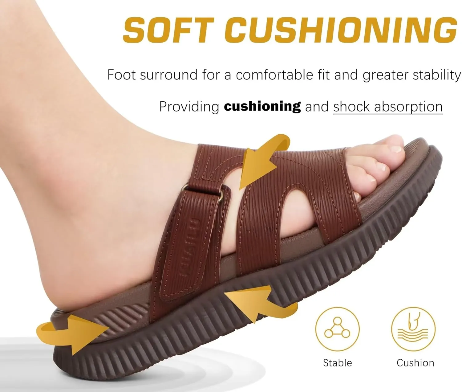 KuaiLu womens Womens Orthopedic Slides Sandals