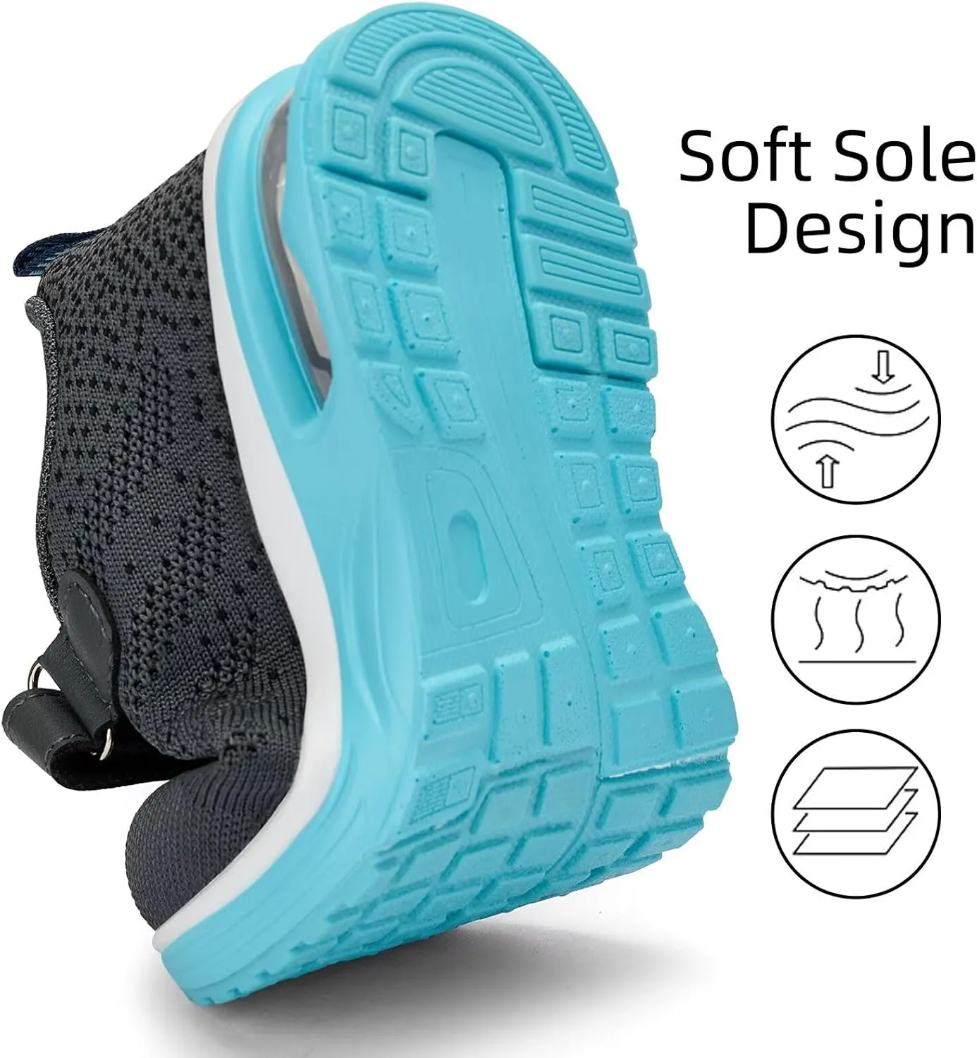 Lamincoa Toddler/Little Kids Boys Girls Lightweight Sneakers Unisex-Child Air Running Non-Slip Athletic Tennis Shoes