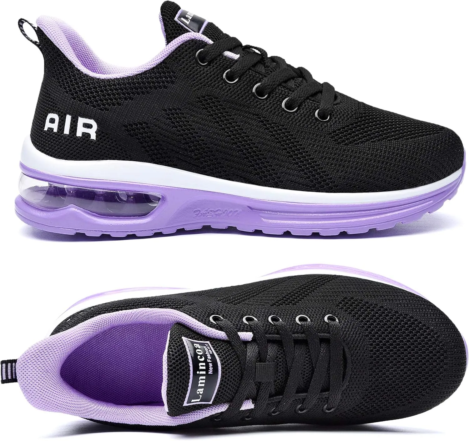 Lamincoa Womens Walking Shoes Lightweight Running Shoes Women’s Tennis Shoes Non Slip Air Shoes Breathable Mesh Air Cushion Sneakers for Gym Workout Sports