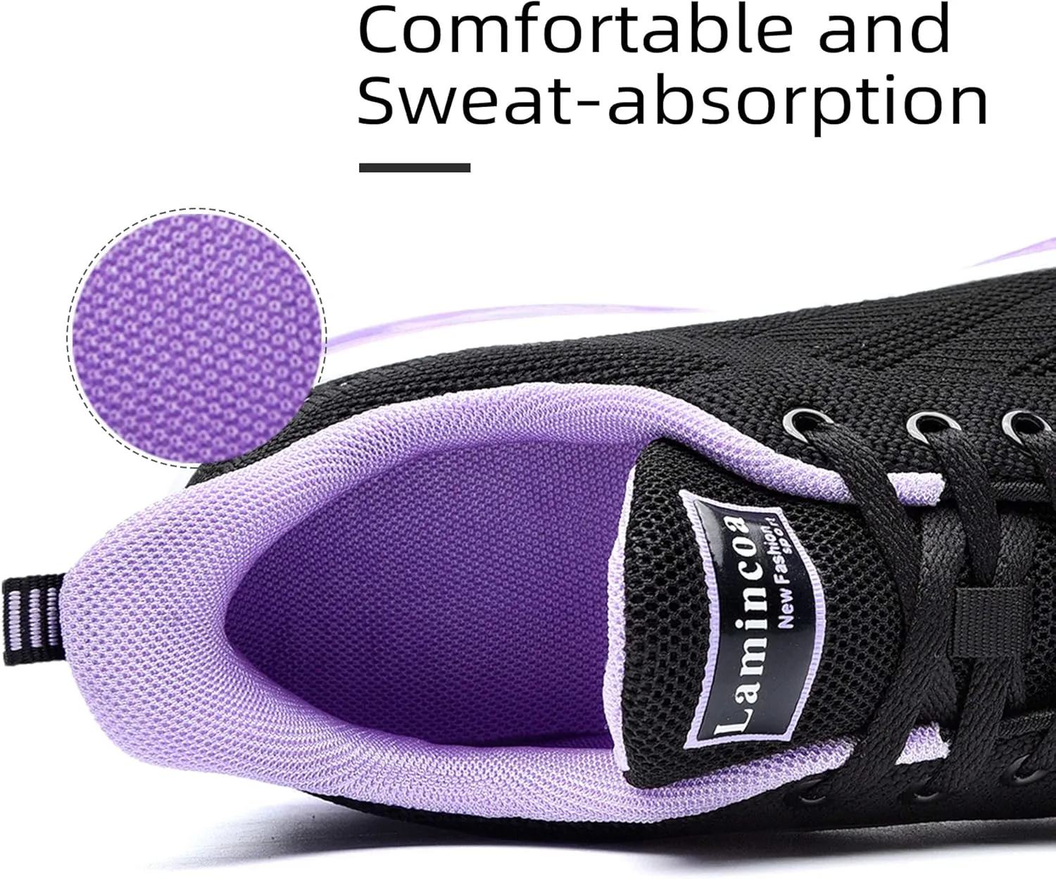 Lamincoa Womens Walking Shoes Lightweight Running Shoes Women’s Tennis Shoes Non Slip Air Shoes Breathable Mesh Air Cushion Sneakers for Gym Workout Sports