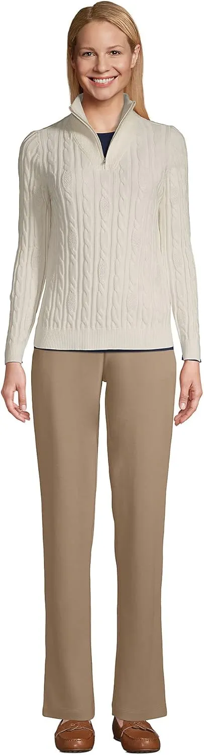 Lands' End Women's Sport Knit High Rise Pants