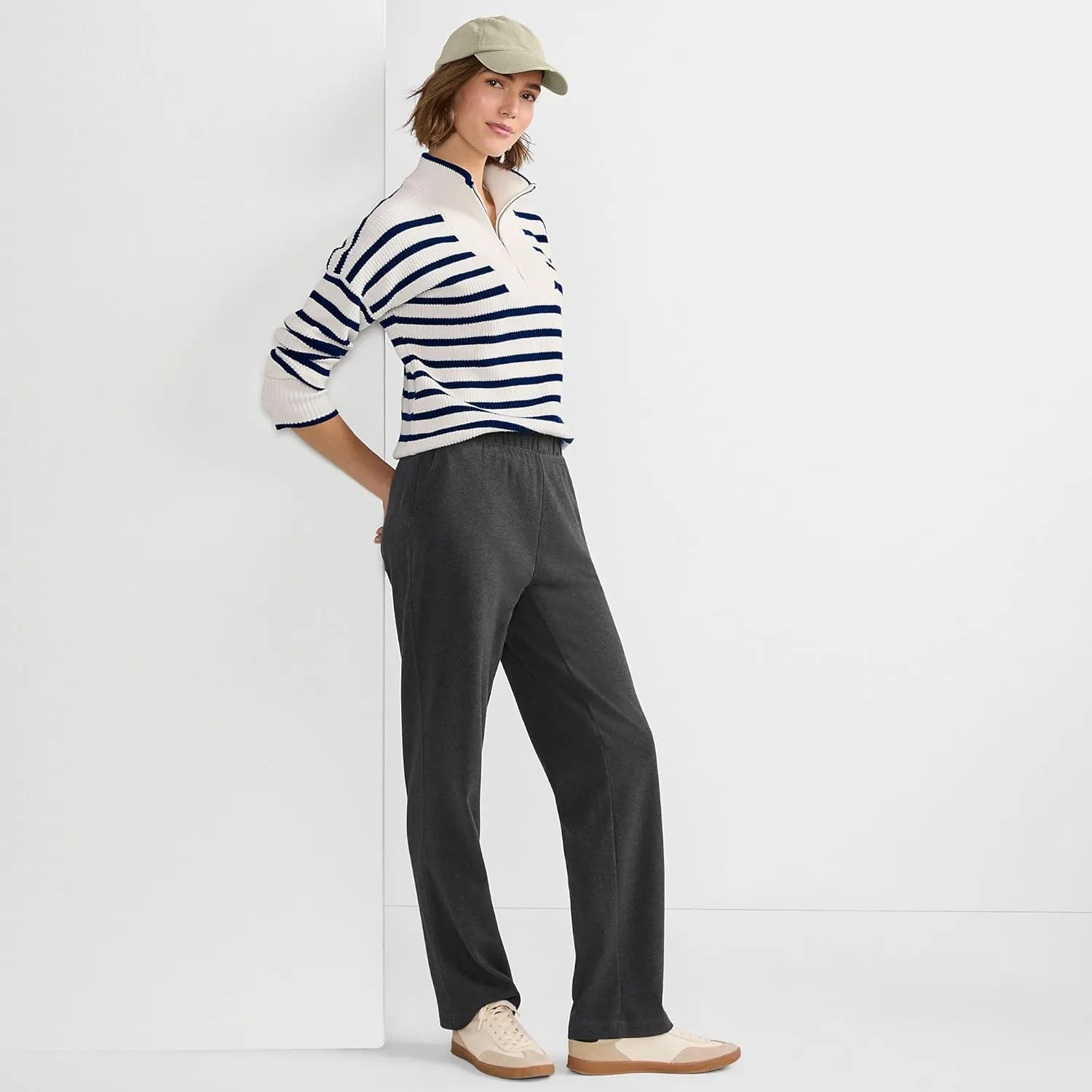 Lands' End Women's Sport Knit High Rise Pants