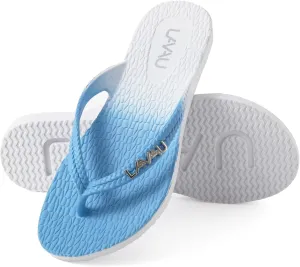 LAVAU Women Waterproof Flip Flops, Shower & Water No-Slip Sandals for Pool and Beach
