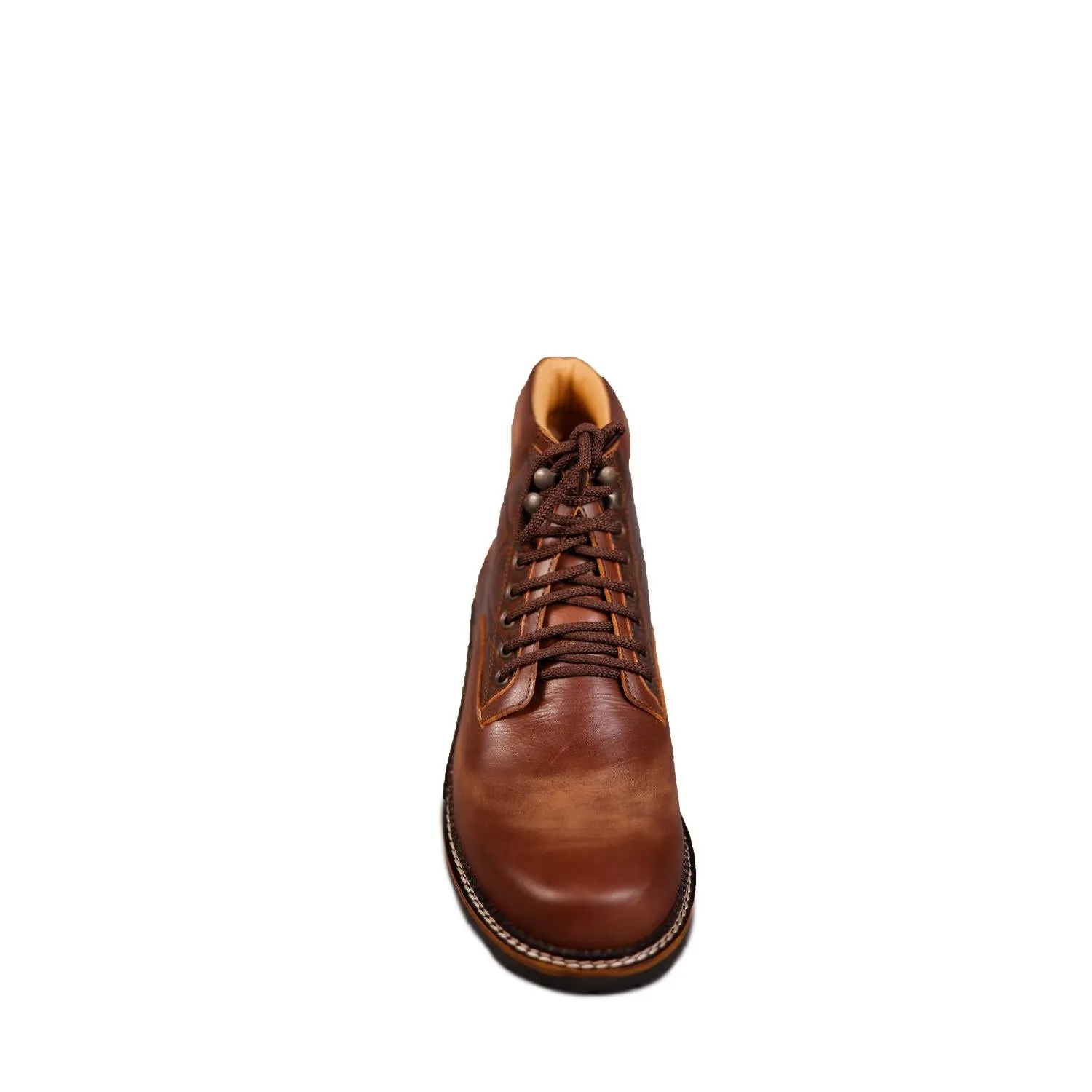 Leather Boot Croco brown