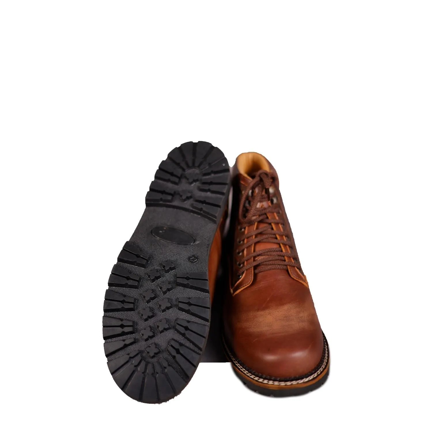 Leather Boot Croco brown