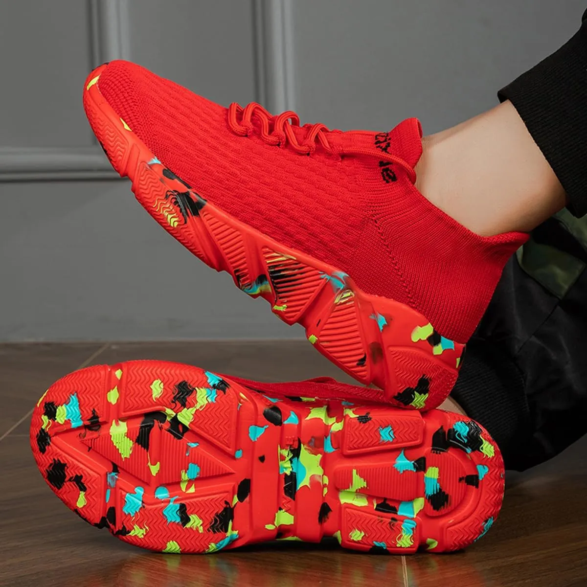 LIBINXIF Womens & Mens Light Breathable Fashion Slip Resistant Sneakers - Comfortable Walking & Running Shoes