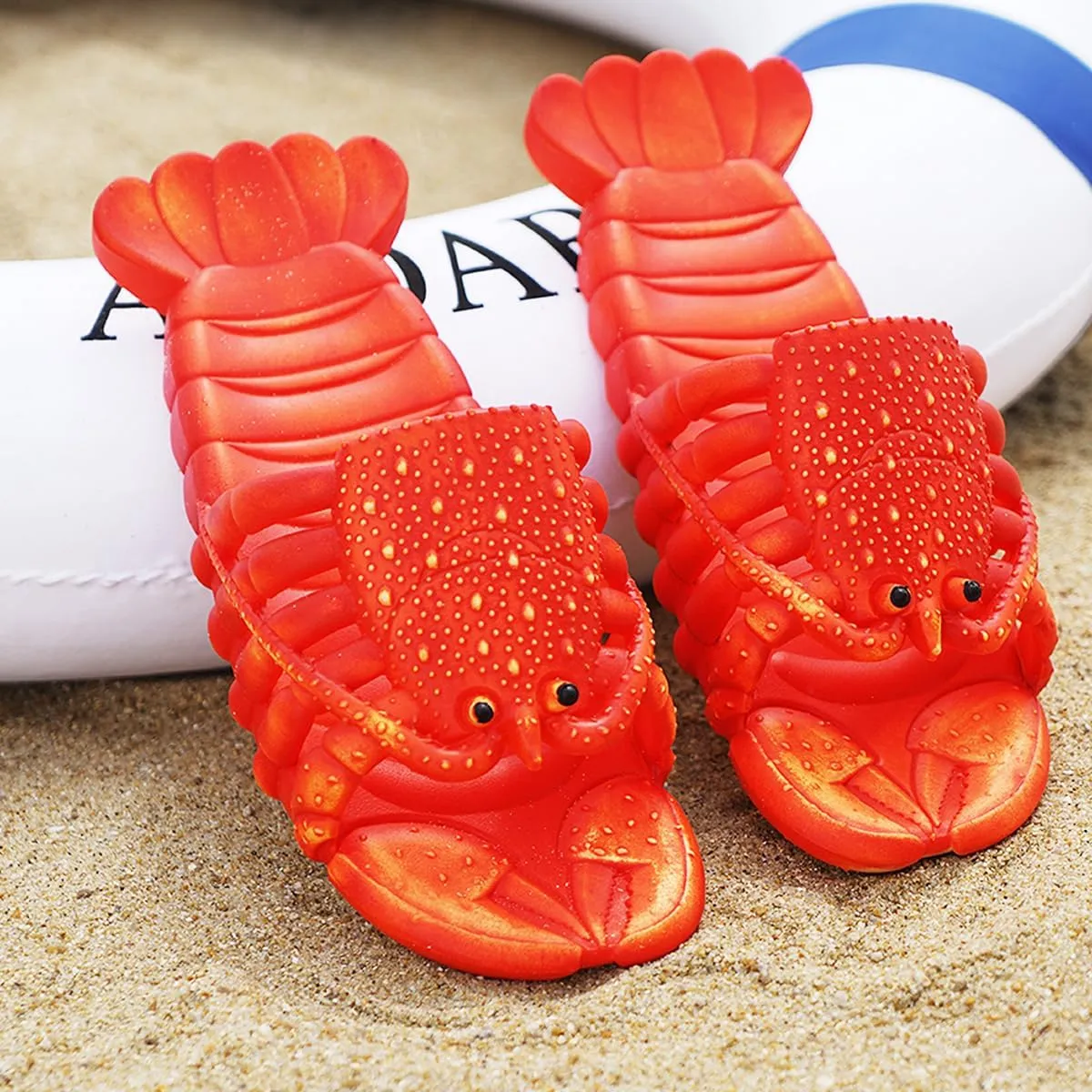 Lobster Slippers Fish Slides Unisex crayfish Shoes house Pool Beach Bass Fish Sandals Outdoor Unisex Funny Gift Sandals