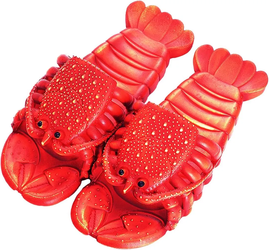 Lobster Slippers Fish Slides Unisex crayfish Shoes house Pool Beach Bass Fish Sandals Outdoor Unisex Funny Gift Sandals
