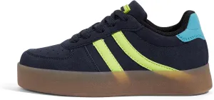 LUCKY STEP Unisex-Child Kid's Sneakers Lace Up School Fashion Platform Breathable Tennis Athletic Running Walking Shoes for Boys Girls