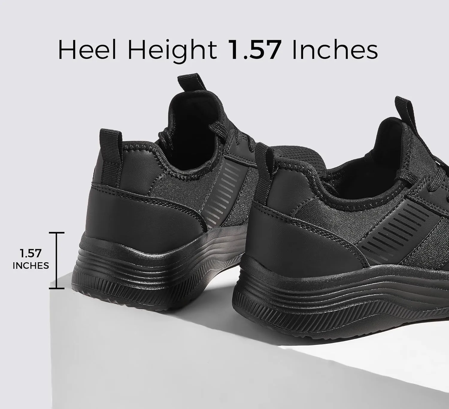 LUCKY STEP Women's Mesh Slip On Walking Shoes Platform Tennis Running Sneakers Breathable Lightweight Training Workout Athletic Gym Footwear