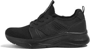 LUCKY STEP Women's Mesh Slip On Walking Shoes Platform Tennis Running Sneakers Breathable Lightweight Training Workout Athletic Gym Footwear