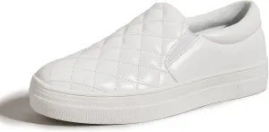 LUCKY STEP Women's Slip On Loafers Comfortable Sneakers Arch Support Casual Flat Fall Walking Shoes