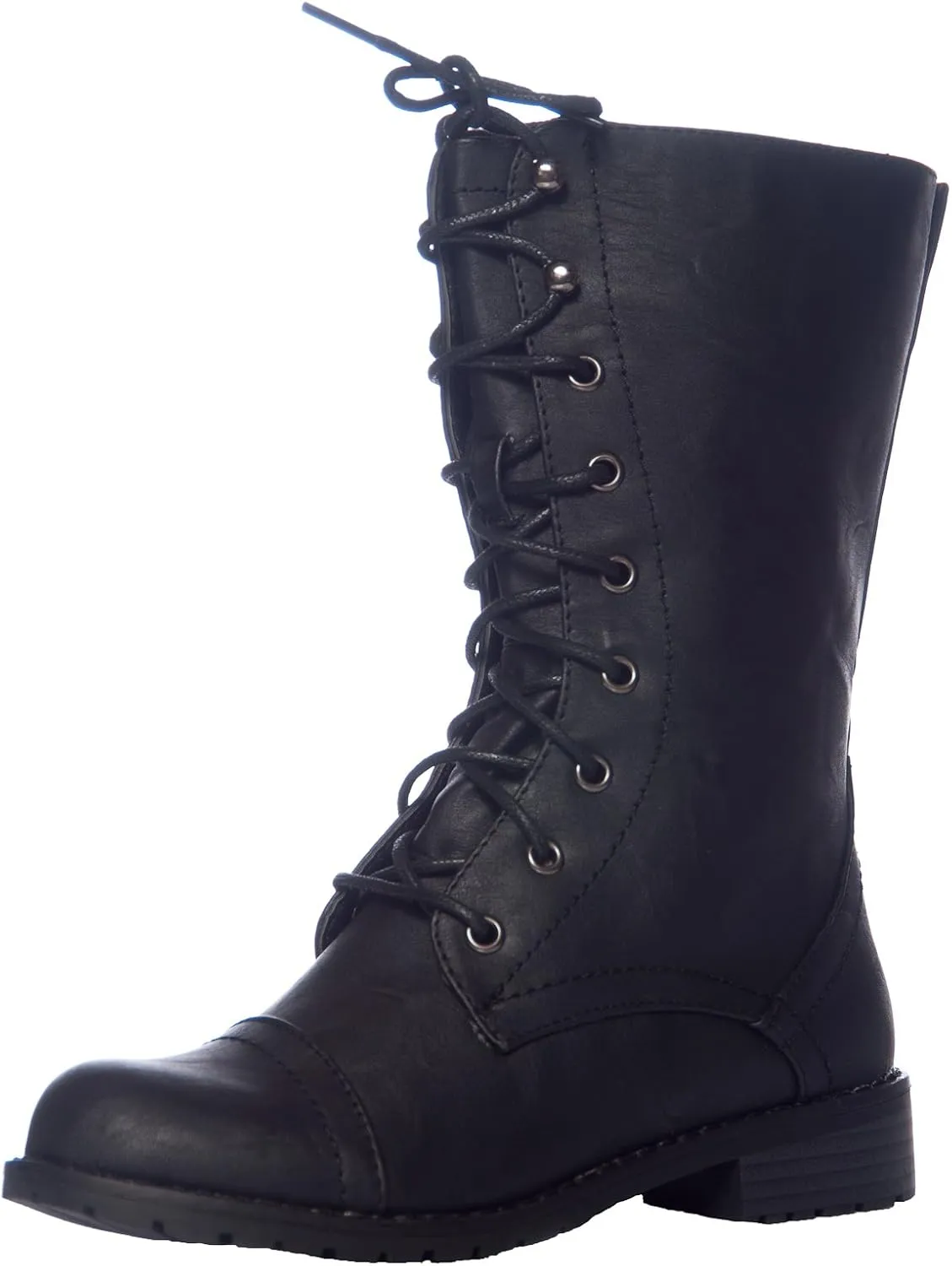 Lug 11 Womens Military Lace up Combat Boot,Lug-11 Black 7