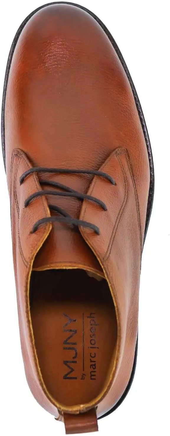 Marc Joseph New York MJNY Mens Casual Comfortable Genuine Leather Chukka Laceup Ankle Boots Lightweight Breathable Classic Fashion Chelsea Dress Boots