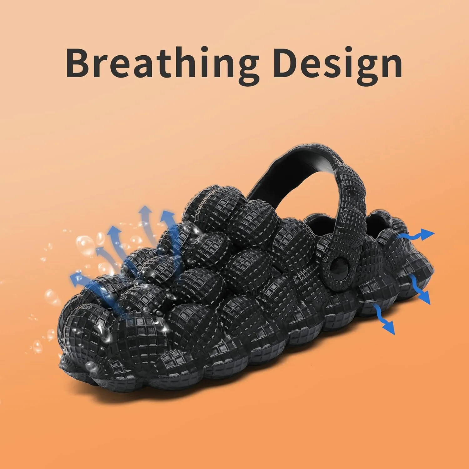 Massage Bubble Slippers, Bubble Slides for Women/Men, Funny Bubble Shoes, Unisex Breathable Beach Sandals, Non-slip Spa Slippers, Soft Pillow Stress Relief Slide, Home Bedroom Shower Trendy Ball Slippers