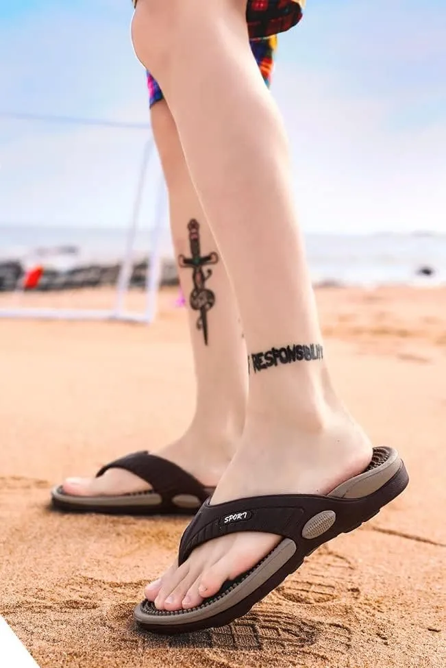 Massage Flip Flops for Men & Women, Acupressure Sandals Massage Slippers, Summer Breathable Beach Shoes