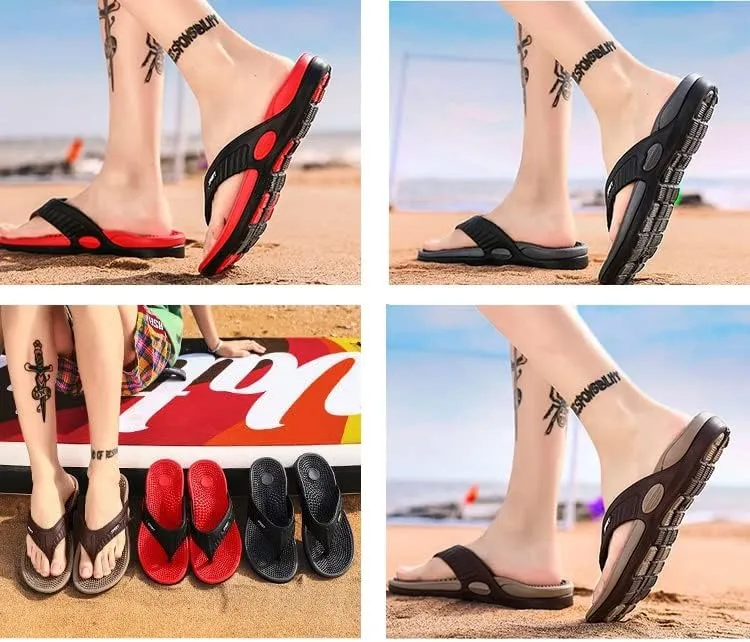 Massage Flip Flops for Men & Women, Acupressure Sandals Massage Slippers, Summer Breathable Beach Shoes