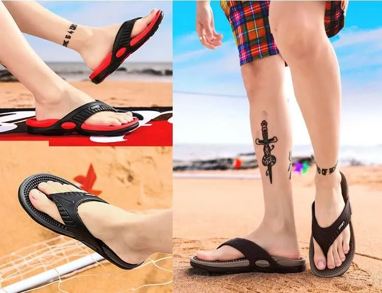 Massage Flip Flops for Men & Women, Acupressure Sandals Massage Slippers, Summer Breathable Beach Shoes
