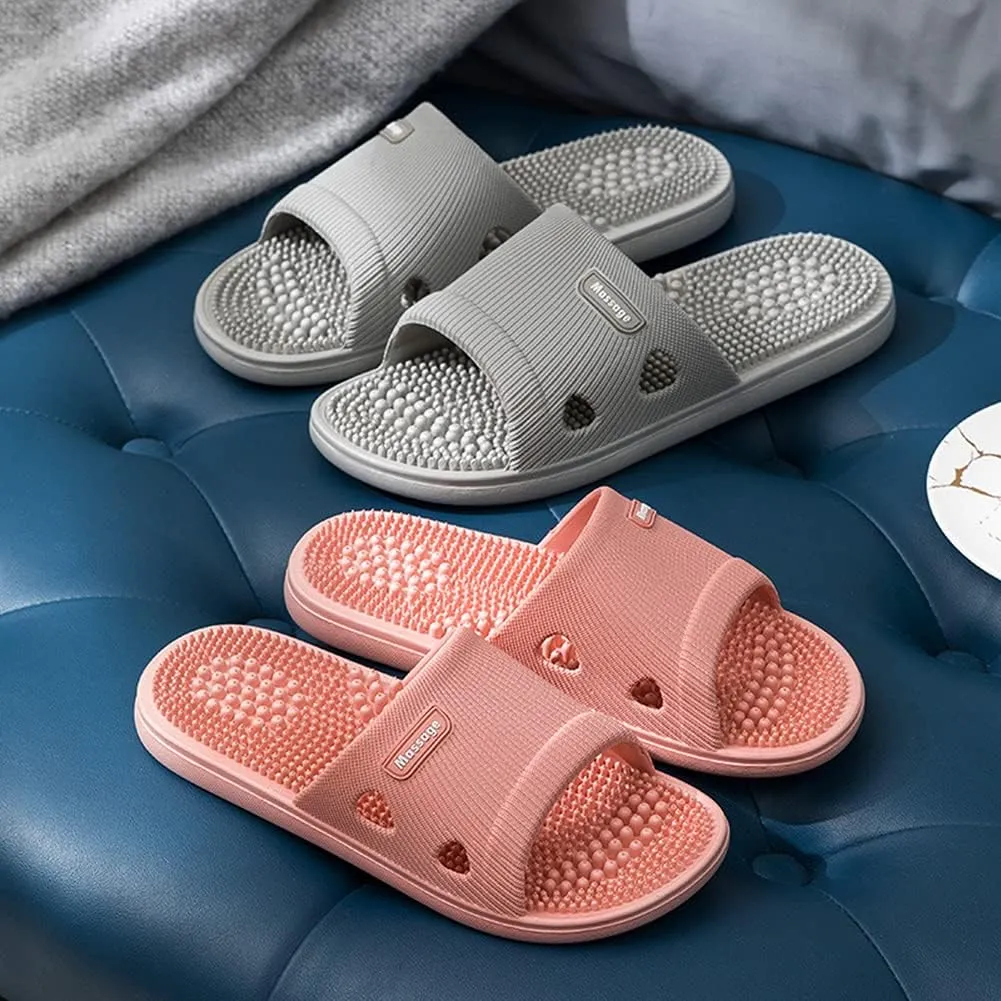 Massage Slippers Acupressure Slippers for Women Plantar Fasciitis Arthritis Neuropathy Pain Relief Acupuncture Slippers Non-Slip Massage Sandals Women,Gifts for Dad Mom(Suitable for 6-6.5 feet)