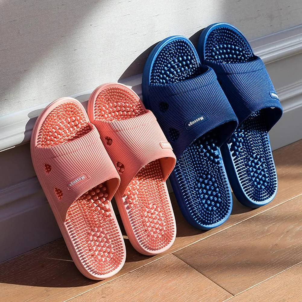 Massage Slippers Acupressure Slippers for Women Plantar Fasciitis Arthritis Neuropathy Pain Relief Acupuncture Slippers Non-Slip Massage Sandals Women,Gifts for Dad Mom(Suitable for 6-6.5 feet)