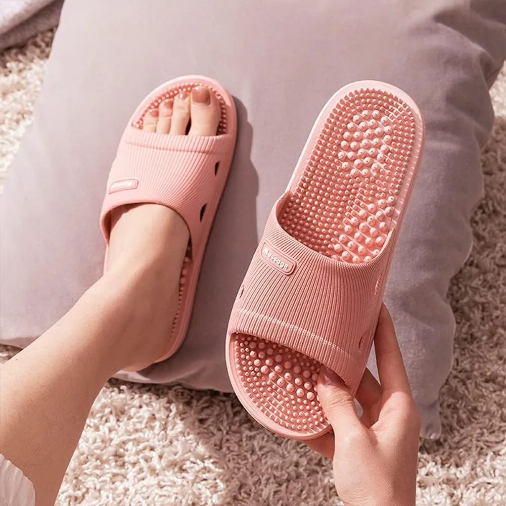 Massage Slippers Acupressure Slippers for Women Plantar Fasciitis Arthritis Neuropathy Pain Relief Acupuncture Slippers Non-Slip Massage Sandals Women,Gifts for Dad Mom(Suitable for 6-6.5 feet)