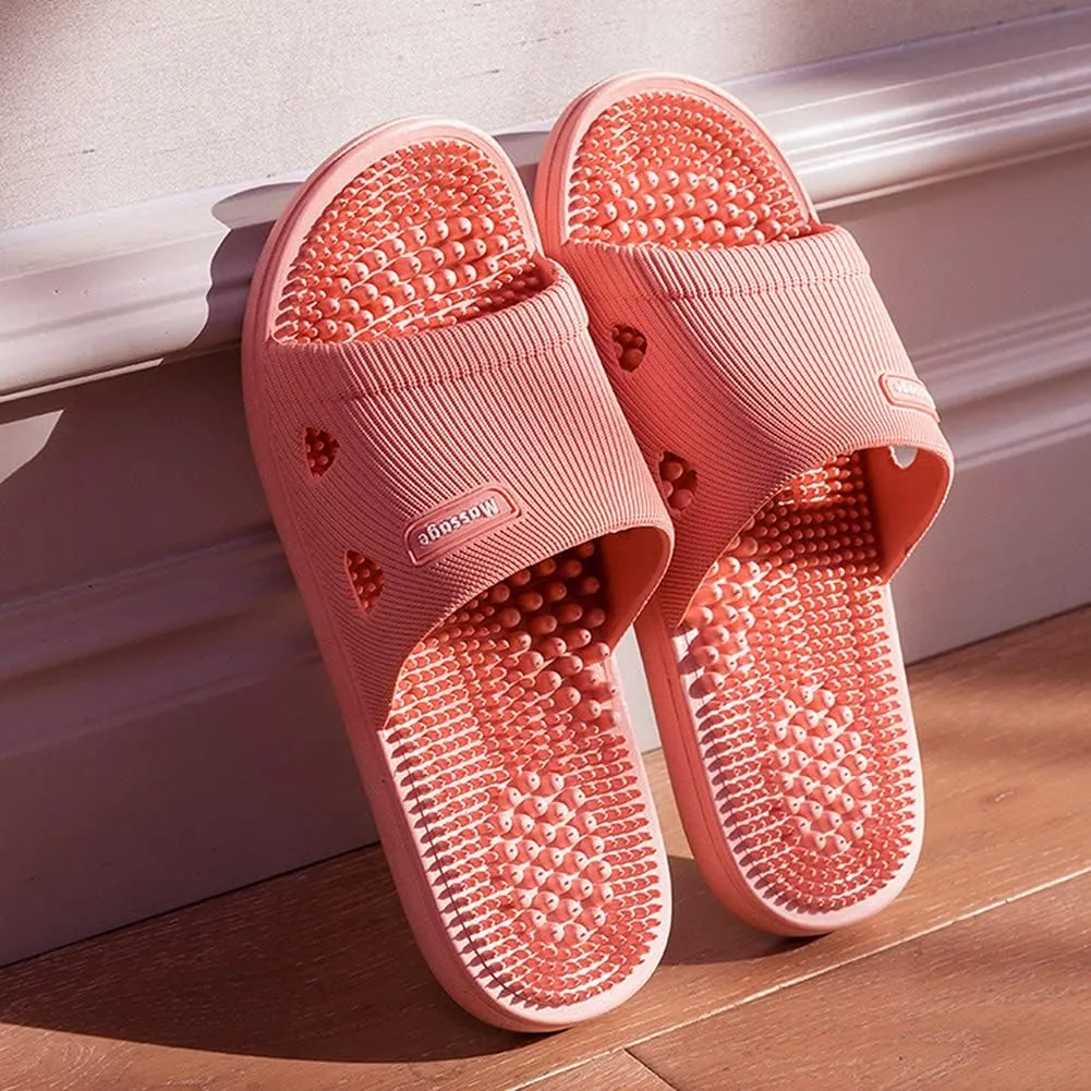 Massage Slippers Acupressure Slippers for Women Plantar Fasciitis Arthritis Neuropathy Pain Relief Acupuncture Slippers Non-Slip Massage Sandals Women,Gifts for Dad Mom(Suitable for 6-6.5 feet)