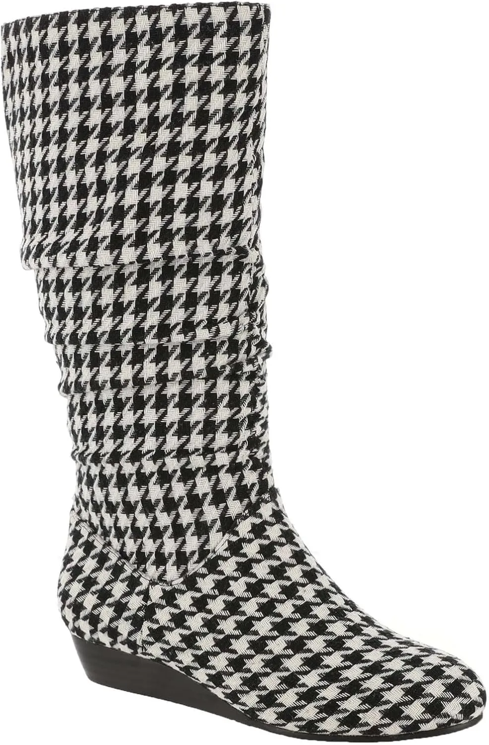 Masseys Women's Khloe Slouchy Mid Calf Wedge Boot