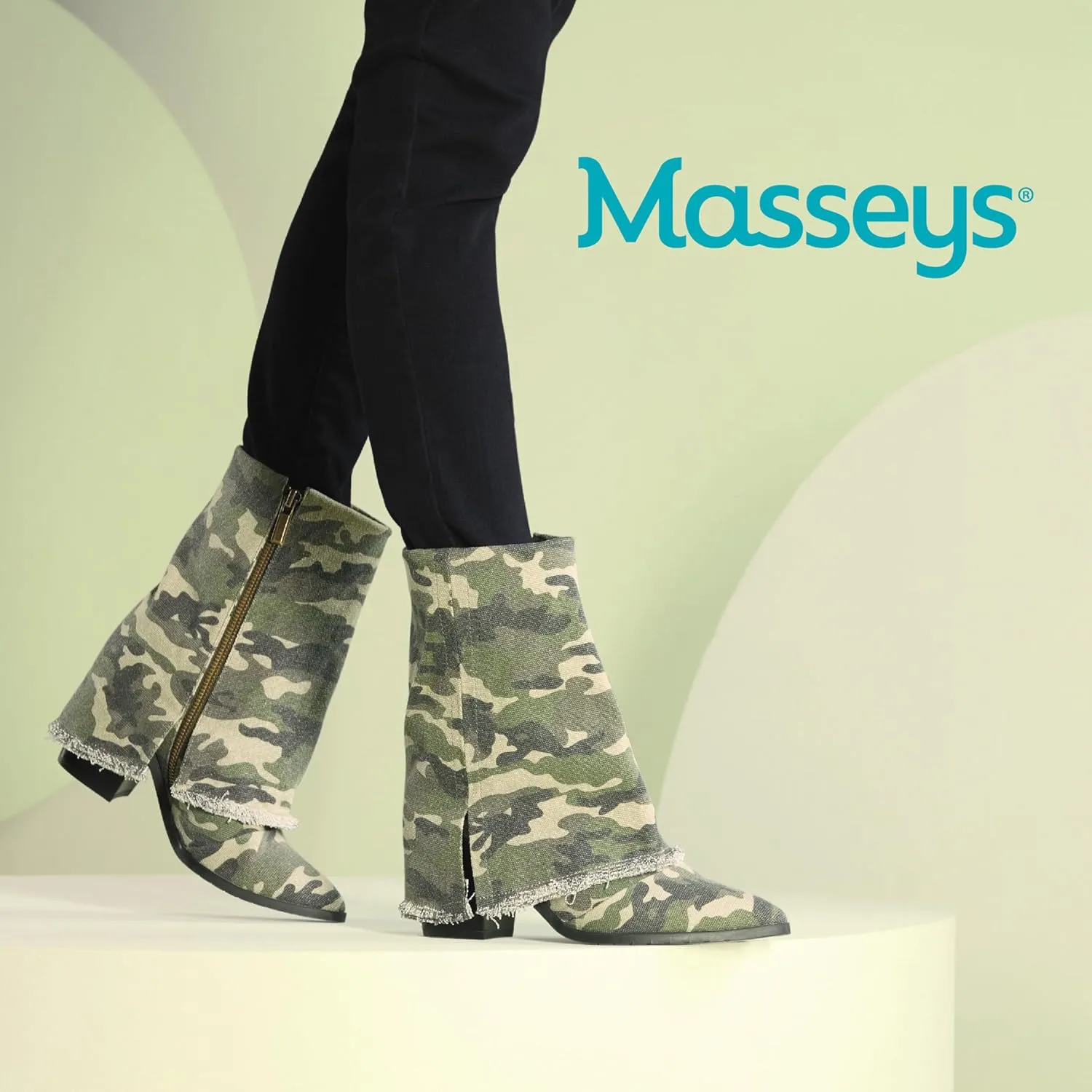 Masseys Women's Miranda Western-Inspired Fashion Boot