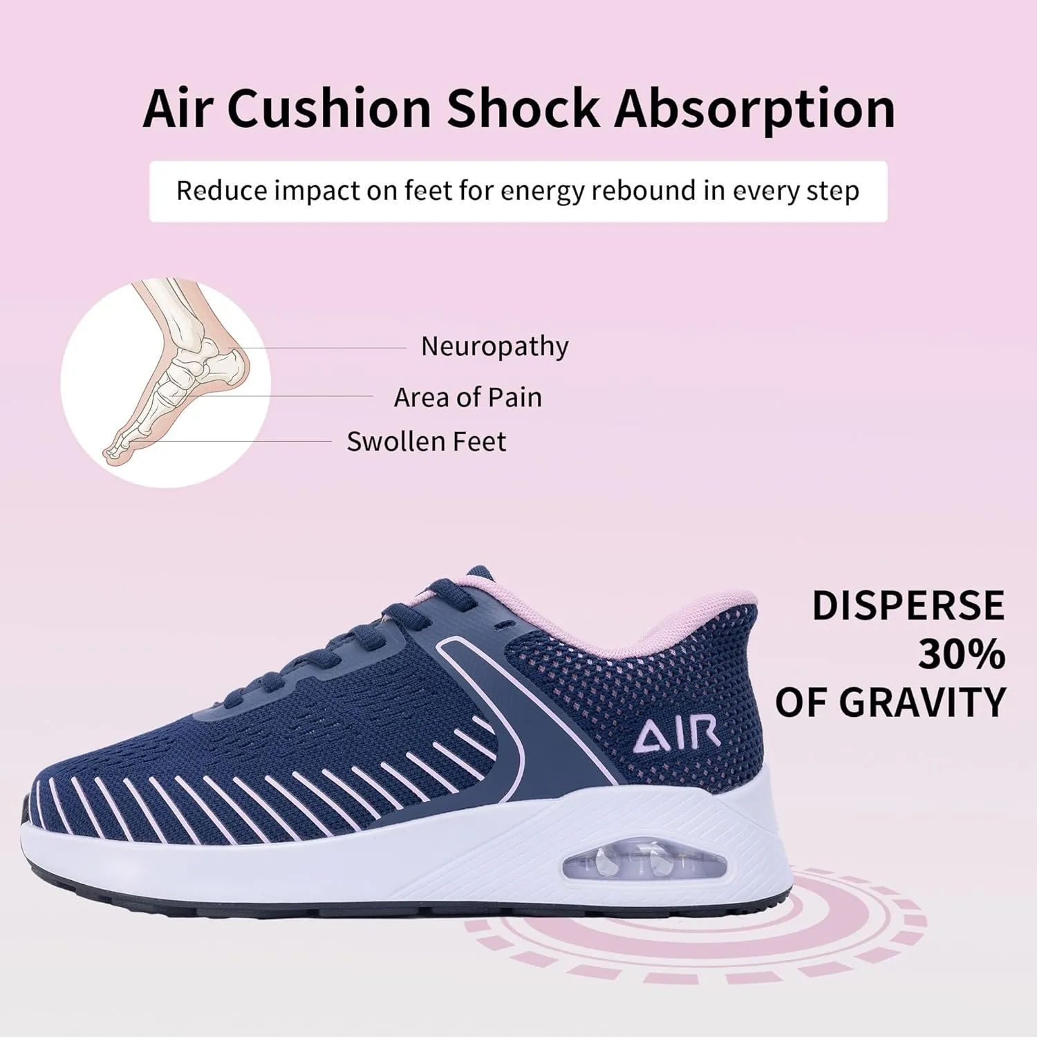 MEHOTO Womens Wide Toe Box Shoes Air Walking Sneakers with Arch Support Slip On Fashion Tennis Shoes for Swelling Bunion Plantar Fasciitis US 6-11