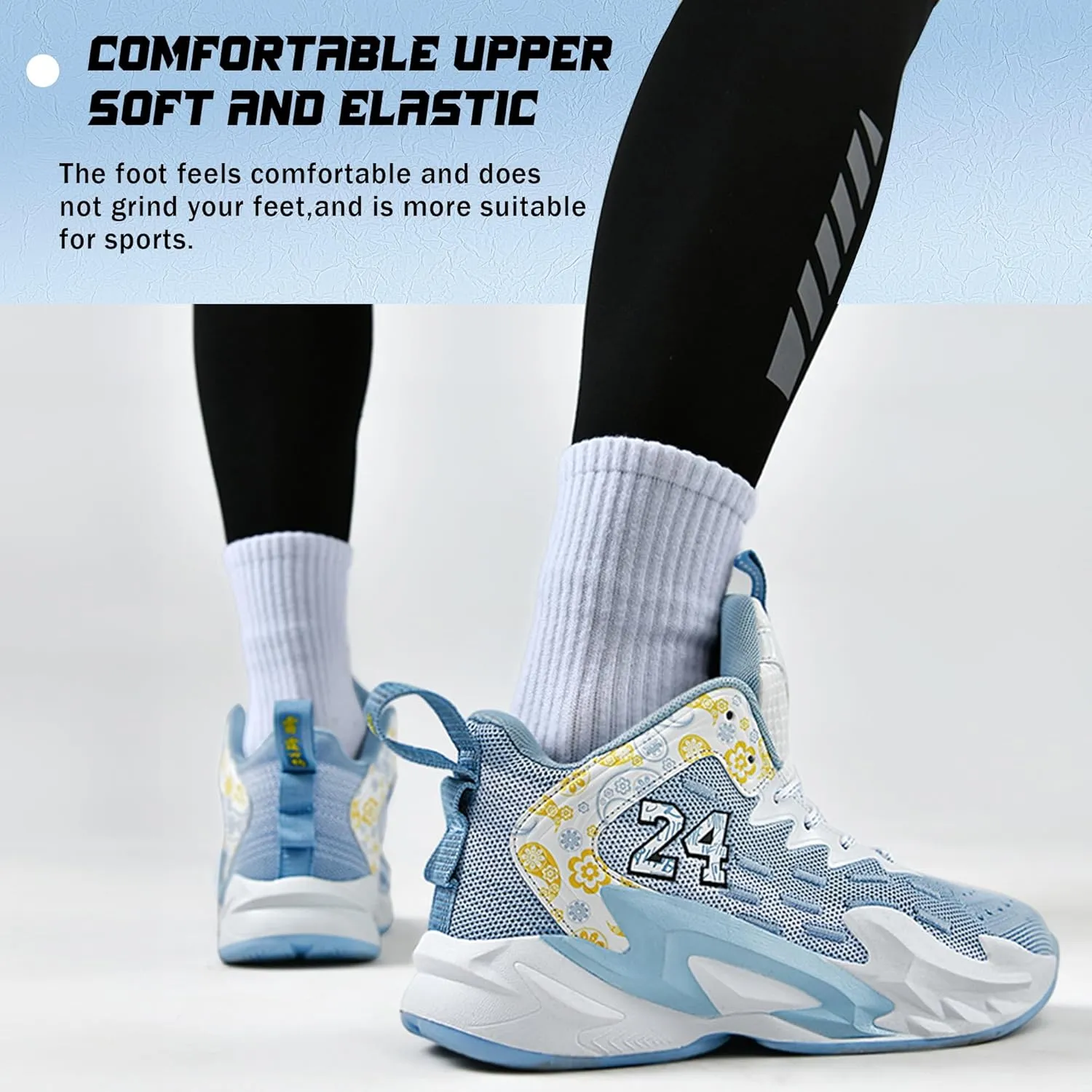 Men Basketball Shose Breathable Men Non Slip Outdoor Fashion Sneakers