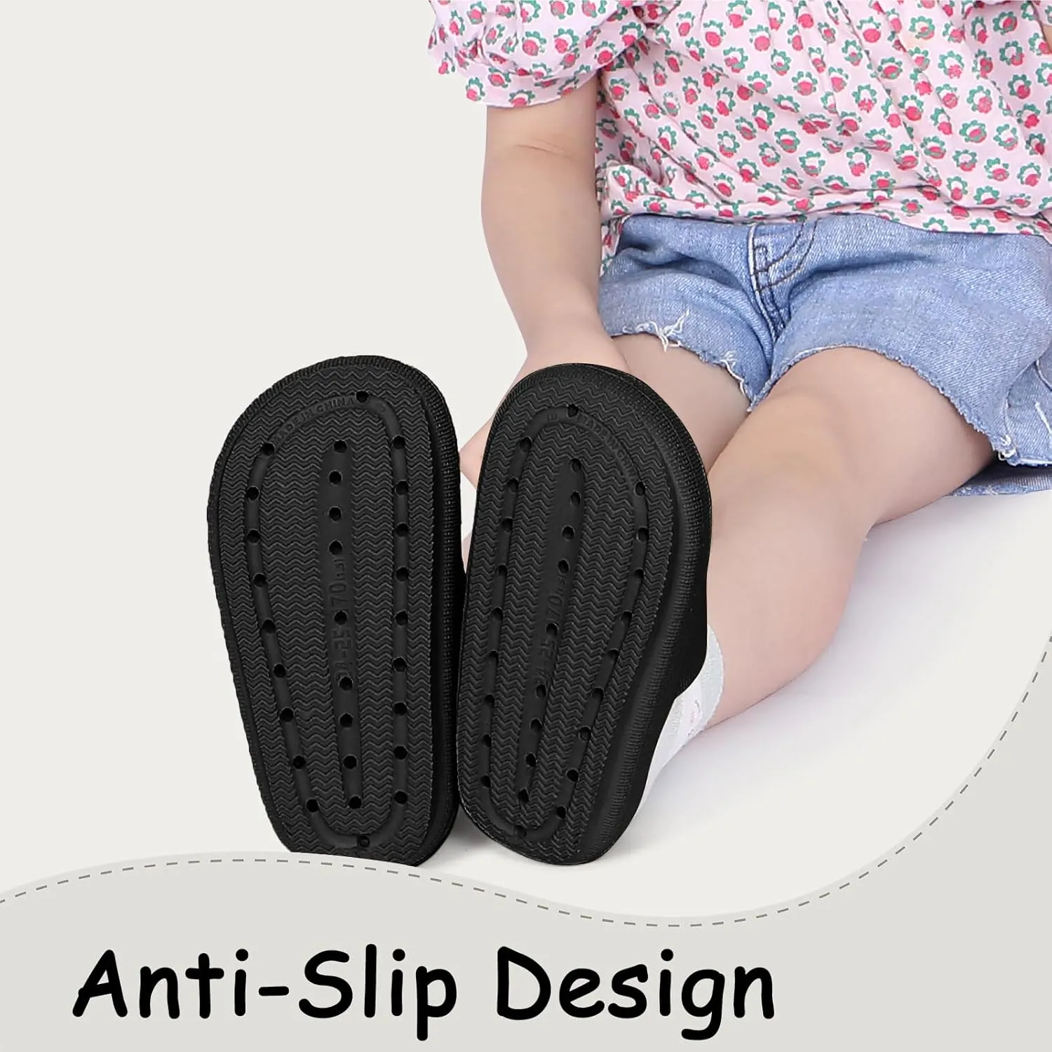 Menore Cloud Slides for Kids Shower Beach Slippers Boys Girls Bathroom Thick Sole Pillow Slippers Summer Non-Slip Pool Sandals