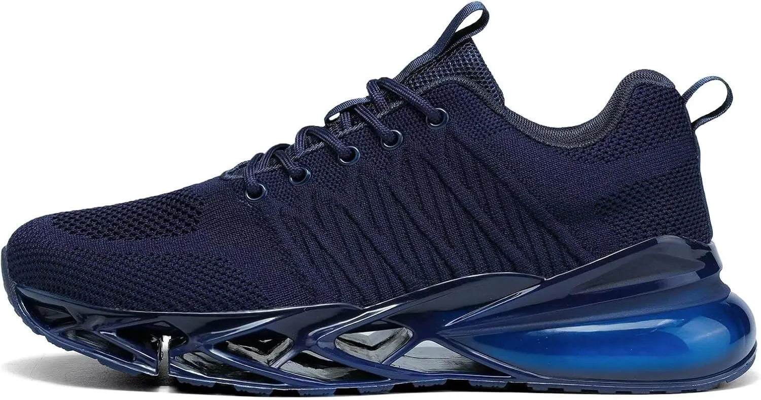Mens Air Cushion Running Shoes Non Slip Fashion Sport Gym Jogging Tennis Fitness Blade Sneakers Walking Tennis Basketball