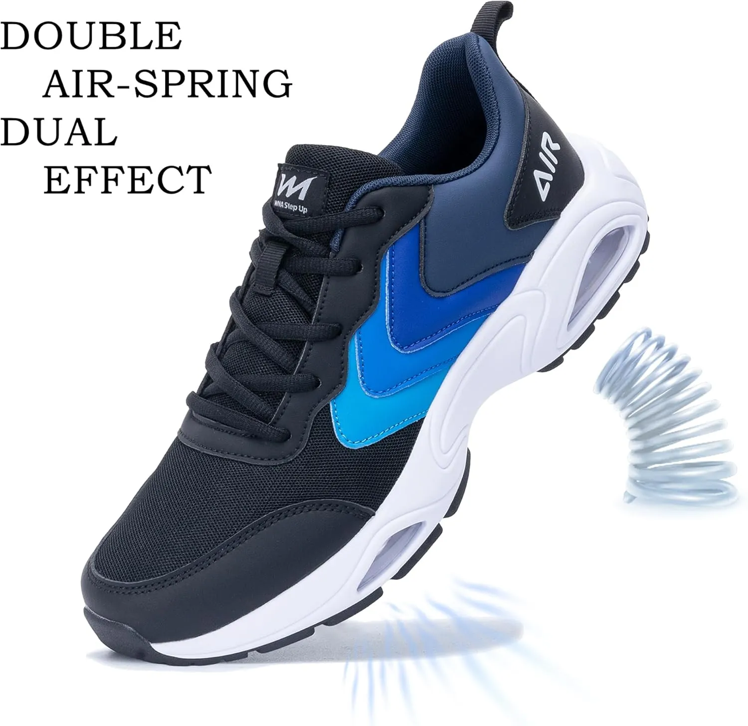 Mens Air Running Shoes Tennis Athletic Sneakers Lightweight Breathable Non Slip Walking Jogging Workout Gym Sports Footwear US 7-13