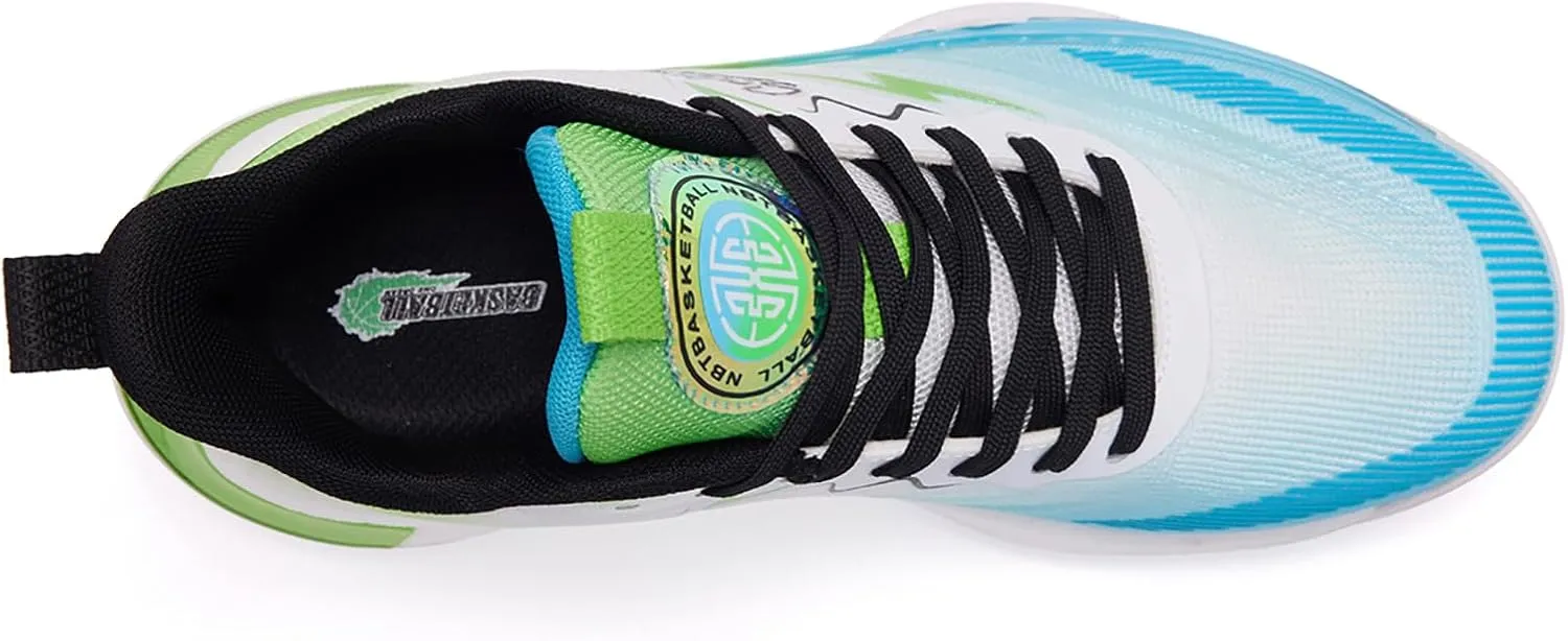Men's Basketball Shoes Fashion Breathable Sneakers Comfortable Leightweight Running Athletic Lace-Up Non Slip Sport Outdoor Shoe