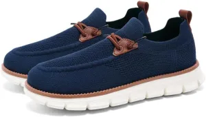 Men's Casual Dress Slip-On Shoes Walking Hiking Mesh Breathable Hands Free Sneakers Lightweight Comfortable Loafers