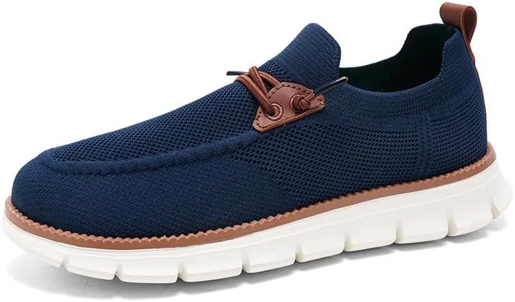 Men's Casual Dress Slip-On Shoes Walking Hiking Mesh Breathable Hands Free Sneakers Lightweight Comfortable Loafers