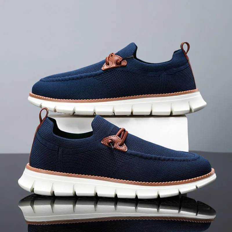 Men's Casual Dress Slip-On Shoes Walking Hiking Mesh Breathable Hands Free Sneakers Lightweight Comfortable Loafers