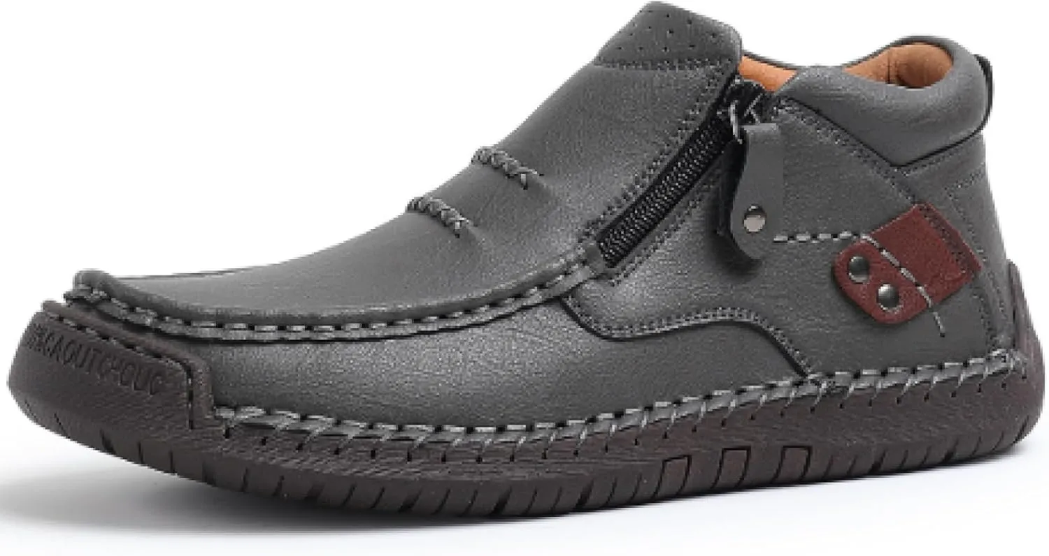 Men's Casual Penny Loafers, Breathable Lace-up Pilot, Shoes, Handmade Flats, Dress Shoes