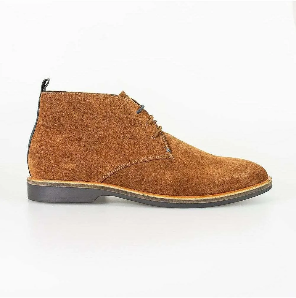 Mens Chukka Suede Lace Up Ankle Boots Classic Casual Shoes