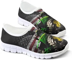Men's Fashion Casual Loafers - Lightweight White Shoes, White Rubber Non-Slip Sole, Business Travel Walking Shoes