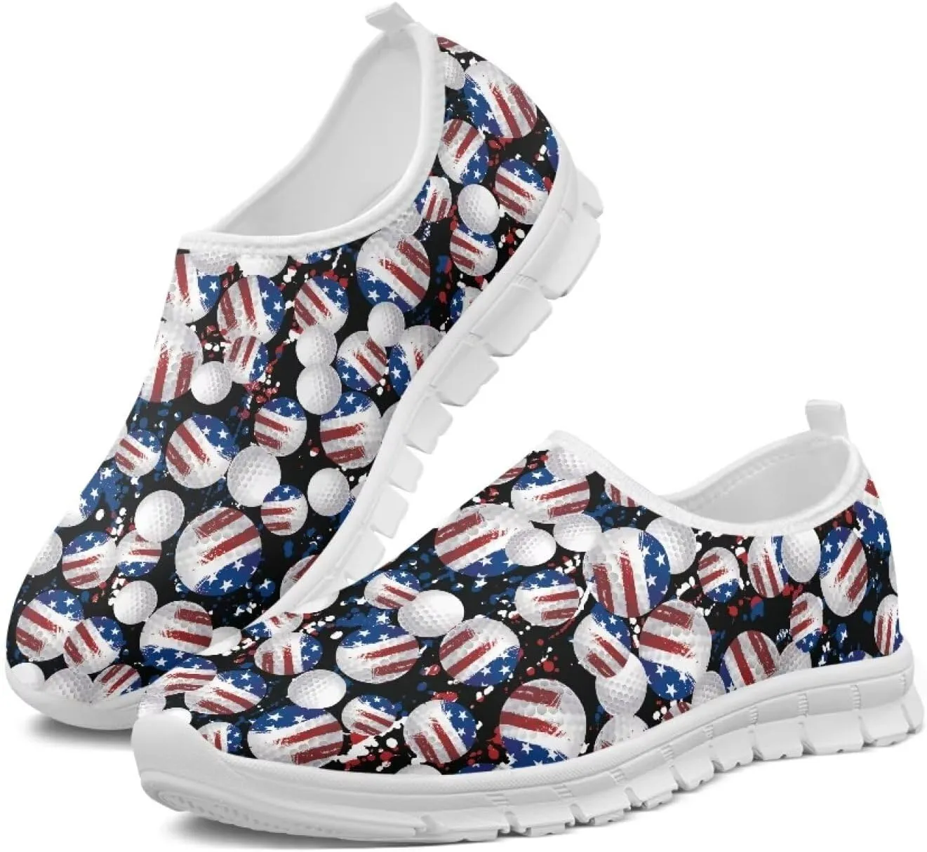 Men's Fashion Sneakers Slip On Walking Loafers Travel Shoes（White Sole）