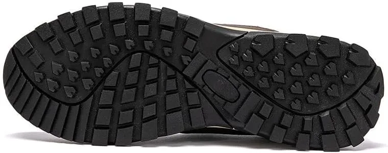 Men's Hands Free Slip On Walking Leather Shoes Loafers Slip-ins Working Dress Casual Outdoor Lightweight Cushioning Comfortable Breathable Hiking All-Terrain Ankle Boots Trekking