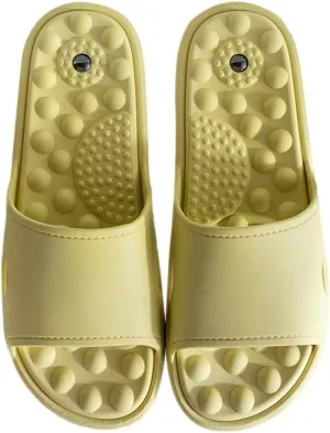 Mens House Slippers for Women, Sole Magnet Massage Slippers for Men and Women, Bathroom Quick-drying Sandals Couples Slippers Non-slip Bath Spa Shoes with Arch Support