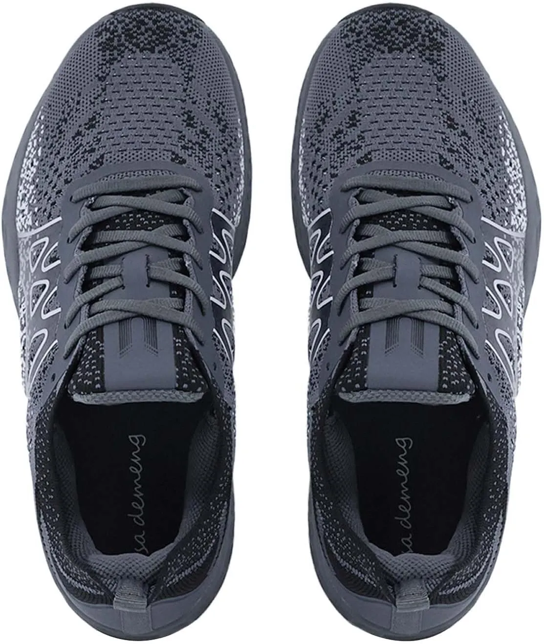 Men's Lightweight Walking Shoes - Slip on Cushioned Sneakers for Tennis, Fitness and Everyday wear
