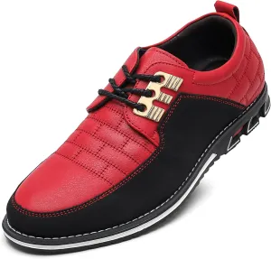 Men's Modern Oxford Leather Fashion Sneakers Walking Shoes Business Office Party Prom Dress Shoes Size 7-15