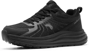 Men's Orthopedic Trail Running Shoes: Comfortable Casual Arch Support Plantar Fasciitis Workout Walking Shoes, Orthotic Flat Feet Hiking Sport Gym Cross Training Sneakers for Foot and Heel Pain Relief