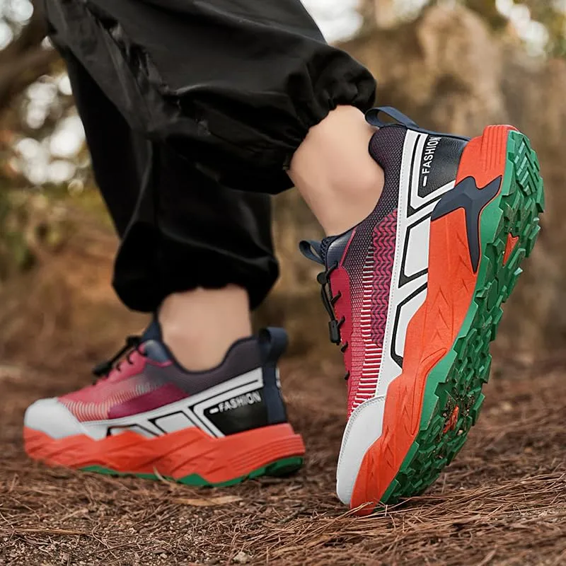 Men's Running Shoes, Non Slip, Breathable, Lightweight Fashion Sneakers, Slip Resistant Athletic Sports Walking Gym Work Shoes