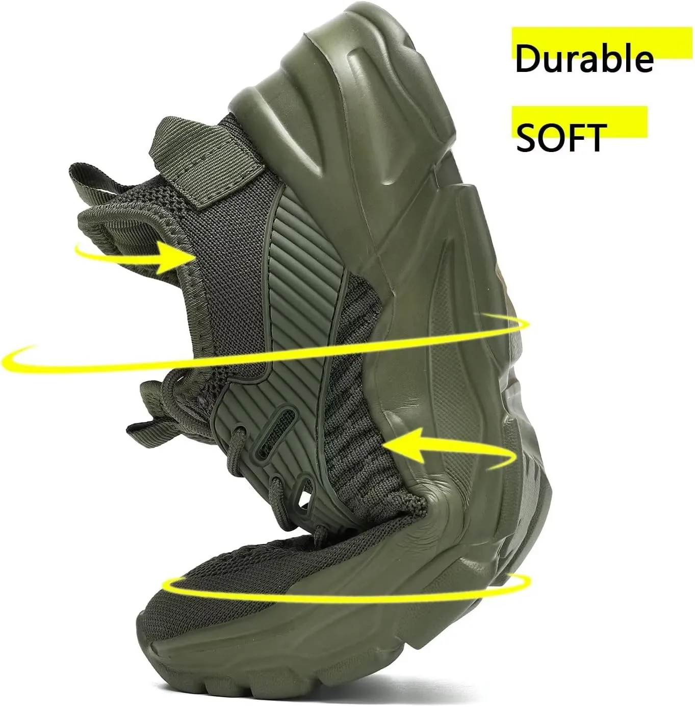 Men's Running Shoes, Non Slip, Breathable, Lightweight Fashion Sneakers, Slip Resistant Athletic Sports Walking Gym Work Shoes